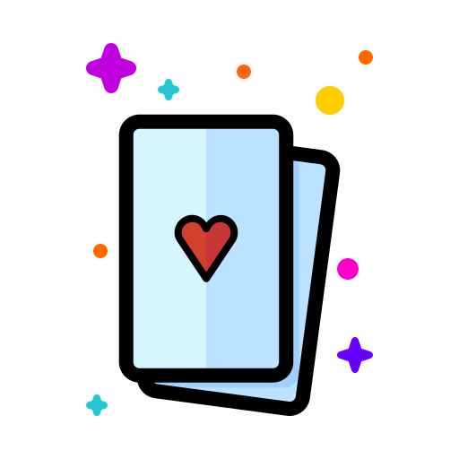 cartas de póquer Generic color lineal-color icono