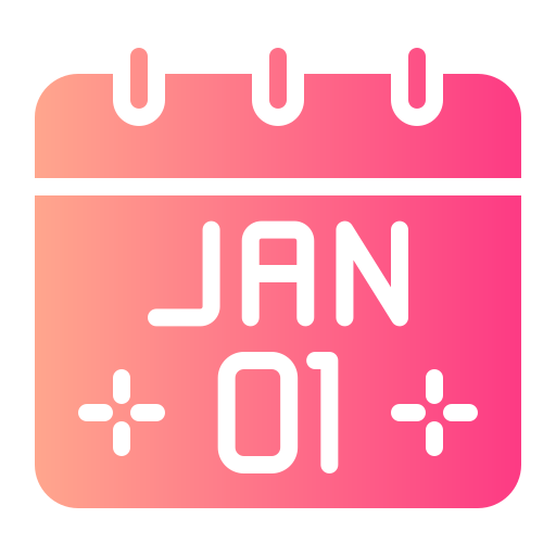 1. januar Generic gradient fill icon