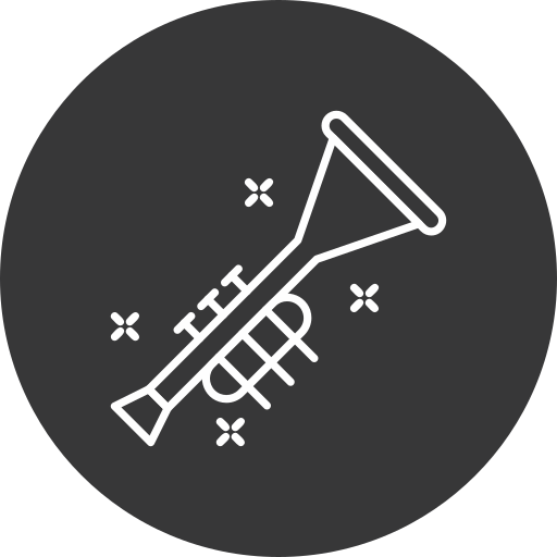 Trumpet Generic black fill icon