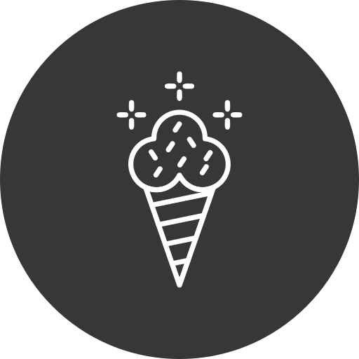 アイスクリーム Generic black fill icon