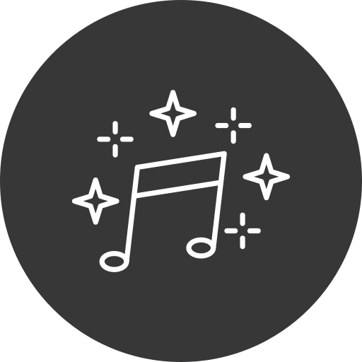 音楽 Generic black fill icon