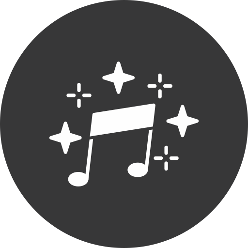 音楽 Generic black fill icon