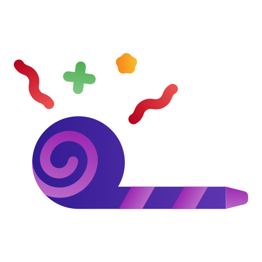 Party blower Generic gradient fill icon