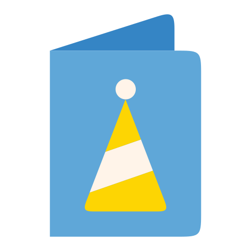 New year card Generic color fill icon