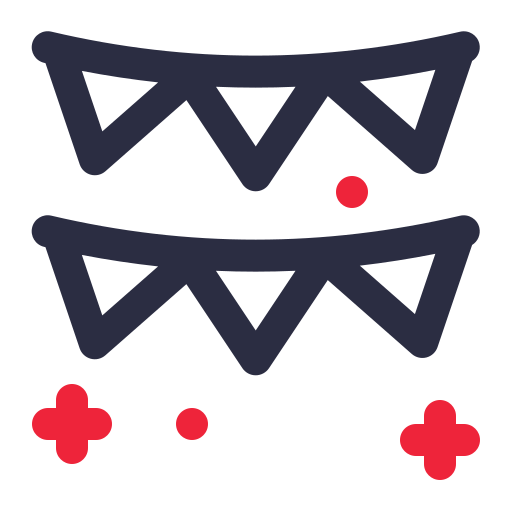 bandera del empavesado Generic color outline icono