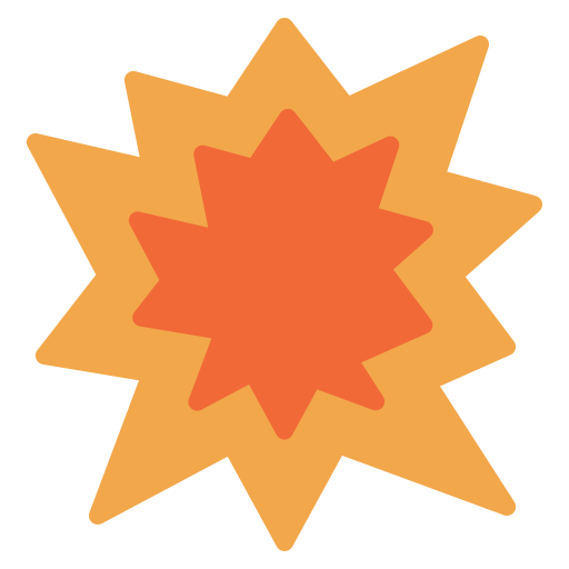 Starburst Generic color fill icon