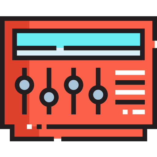 kontrollsystem Detailed Straight Lineal color icon