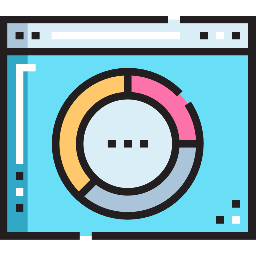 datos Detailed Straight Lineal color icono