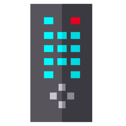 Remote control Basic Straight Flat icon