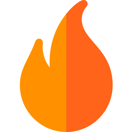 Flame Basic Straight Flat icon