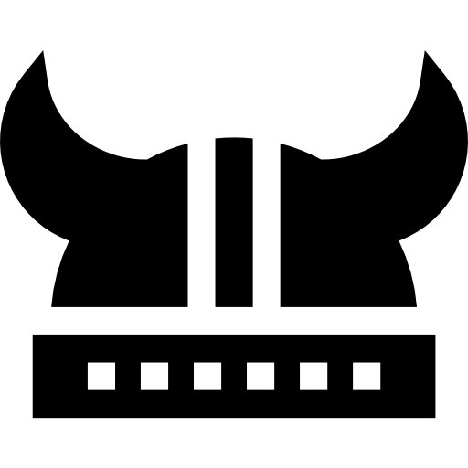 바이킹 헬멧 Basic Straight Filled icon