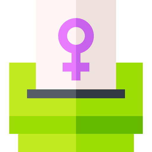 sufragio femenino Basic Straight Flat icono