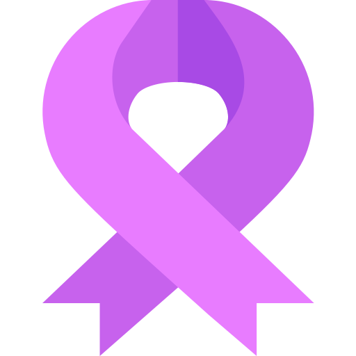紫色のリボン Basic Straight Flat icon
