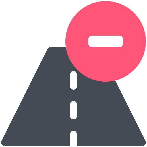 Road Generic color lineal-color icon