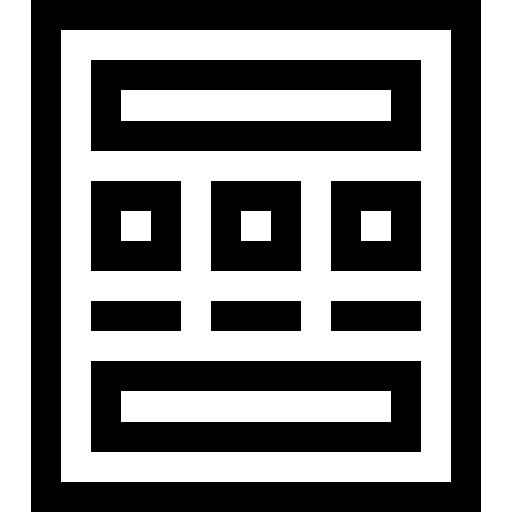 wireframe Basic Straight Lineal icona