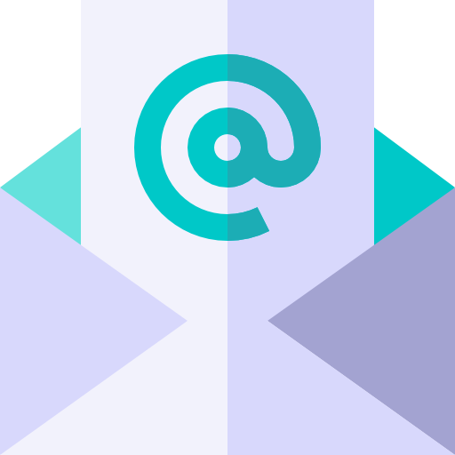 e-mail Basic Straight Flat icoon