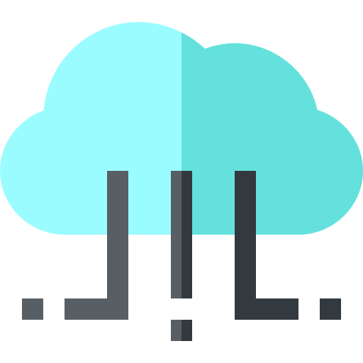 cloud computing Basic Straight Flat icon