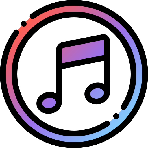 itunes Detailed Rounded Lineal color Ícone