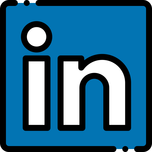 linkedin Detailed Rounded Lineal color icon