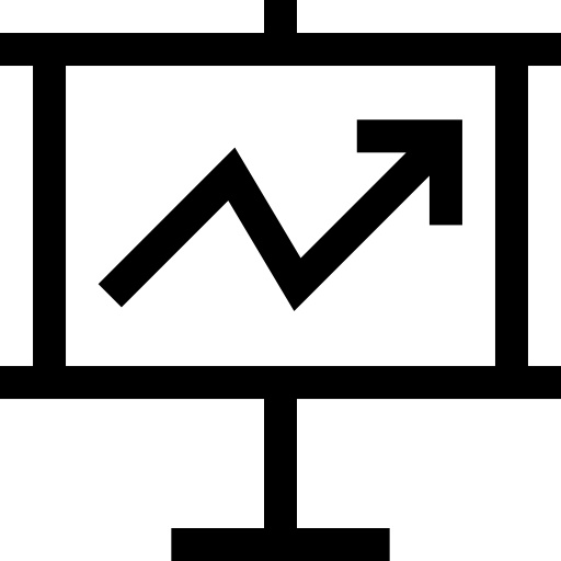 prezentacja Basic Straight Lineal ikona