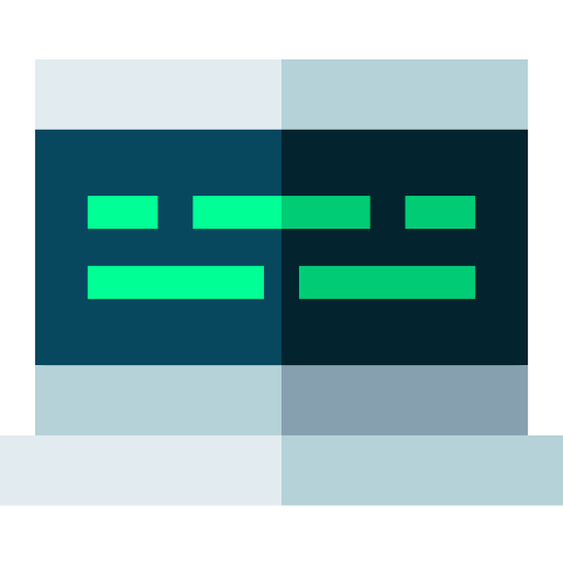 Code Basic Straight Flat icon