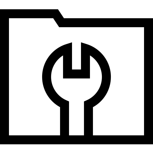 map Basic Straight Lineal icoon