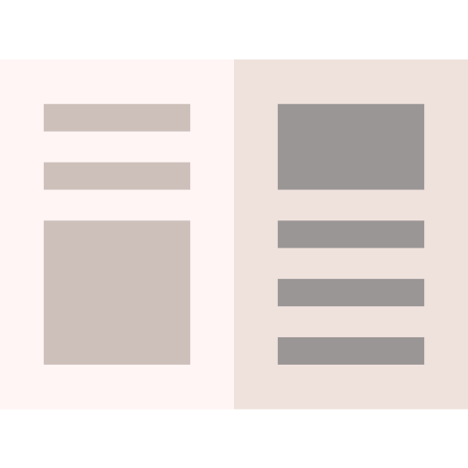 krant Basic Straight Flat icoon