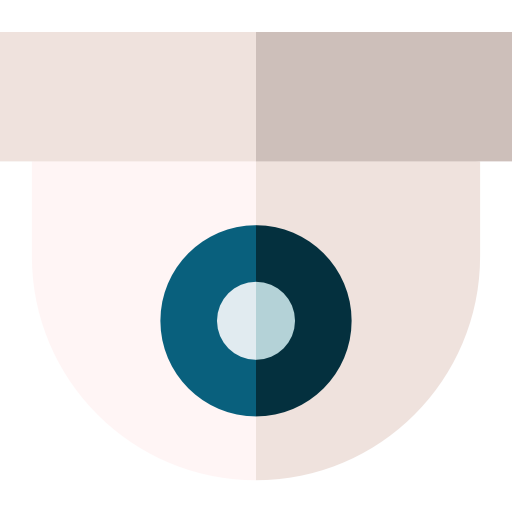 Überwachungskamera Basic Straight Flat icon