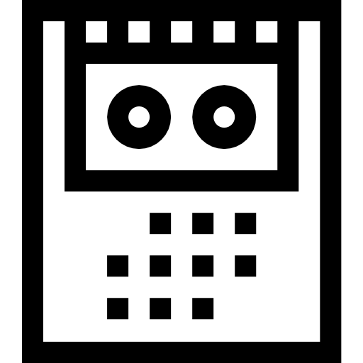 geluidsrecorder Basic Straight Lineal icoon