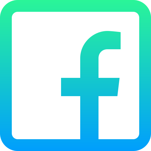 facebook Super Basic Straight Gradient icoon
