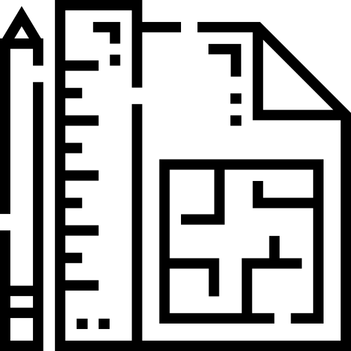 ハウスプラン Detailed Straight Lineal icon