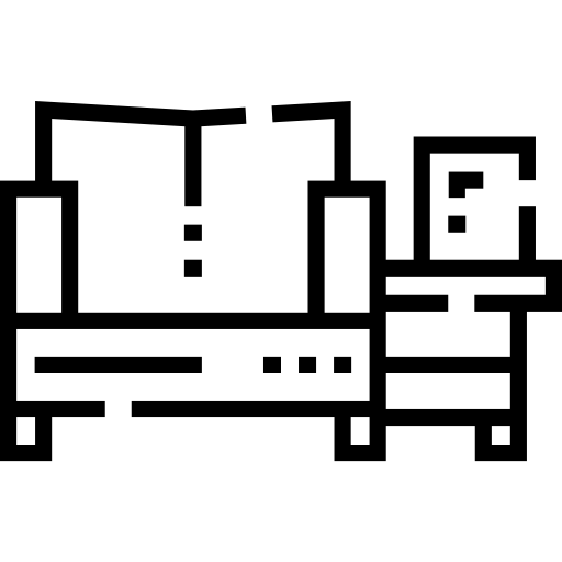 sala Detailed Straight Lineal icono