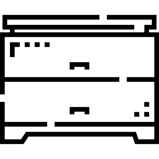 mesita de noche Detailed Straight Lineal icono