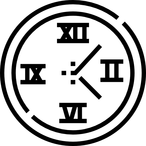 壁時計 Detailed Straight Lineal icon