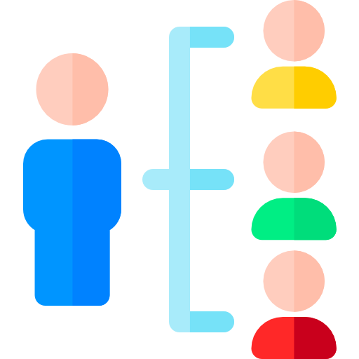 jerarquía Basic Rounded Flat icono