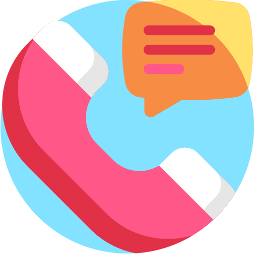 telefoongesprek Detailed Flat Circular Flat icoon