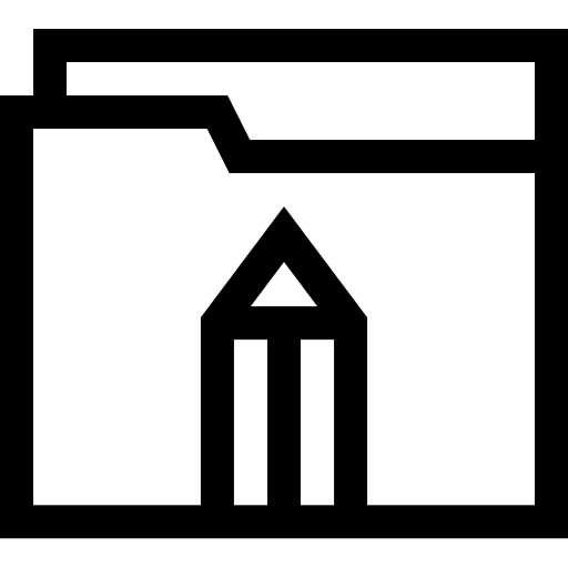 cartella Basic Straight Lineal icona