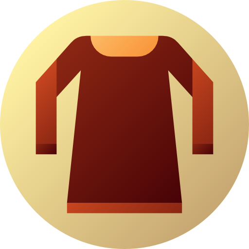 Dress Flat Circular Gradient icon