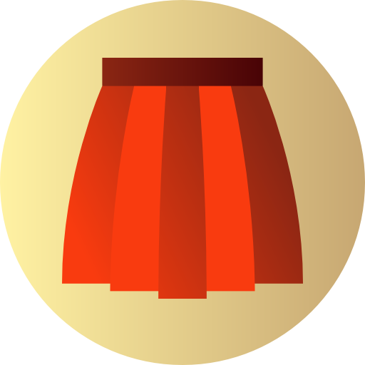 치마 Flat Circular Gradient icon