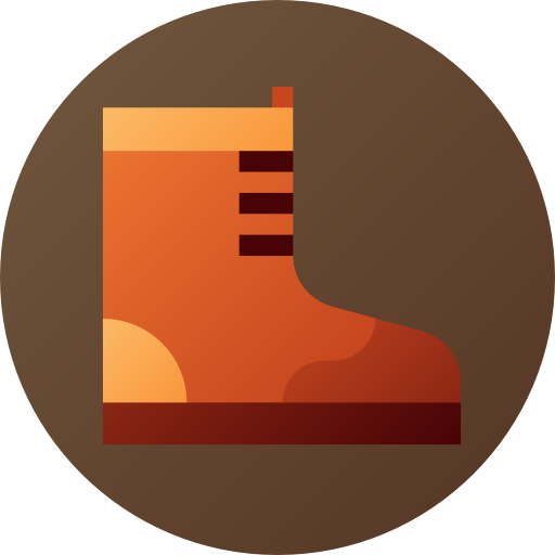 bota Flat Circular Gradient icono