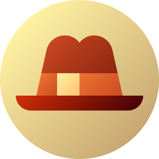 sombrero Flat Circular Gradient icono