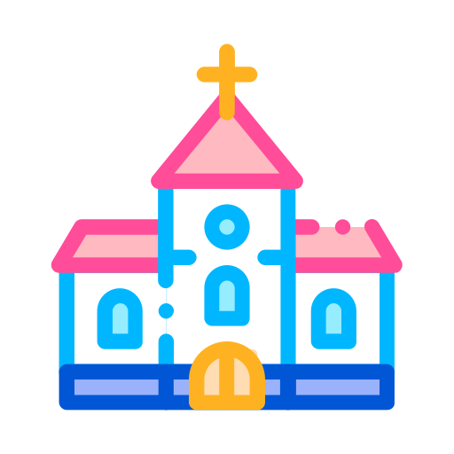 教会 Generic color lineal-color icon