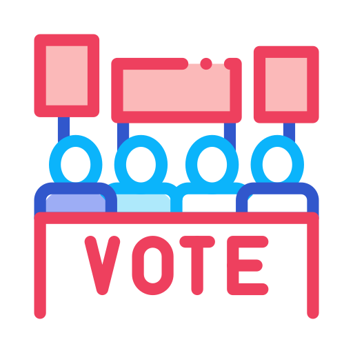 Election Generic color lineal-color icon