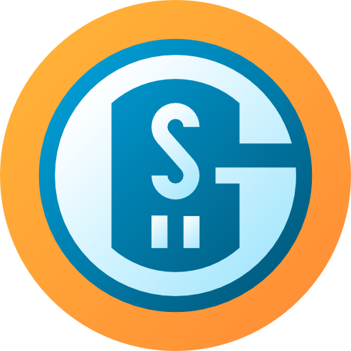 Schalke 04 Flat Circular Gradient icon