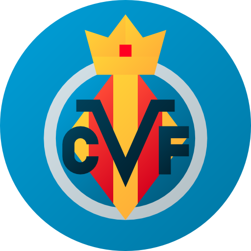 Villarreal Flat Circular Gradient icon