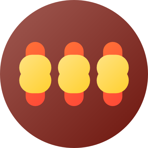 bagel Flat Circular Gradient icoon