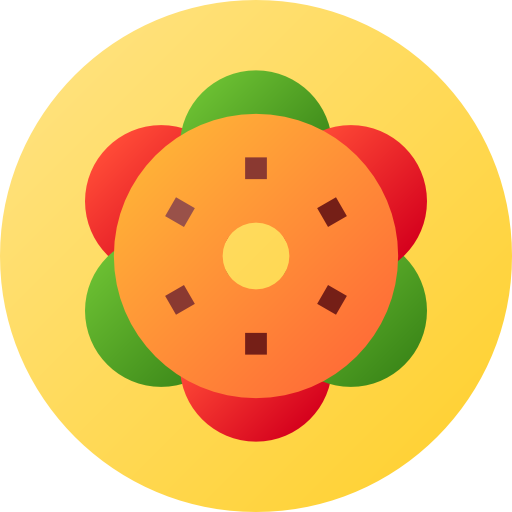 ベーグル Flat Circular Gradient icon