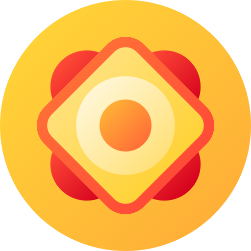 サンドイッチ Flat Circular Gradient icon