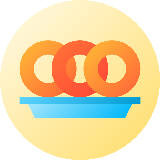 オニオンリング Flat Circular Gradient icon