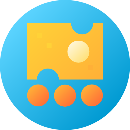 queso Flat Circular Gradient icono